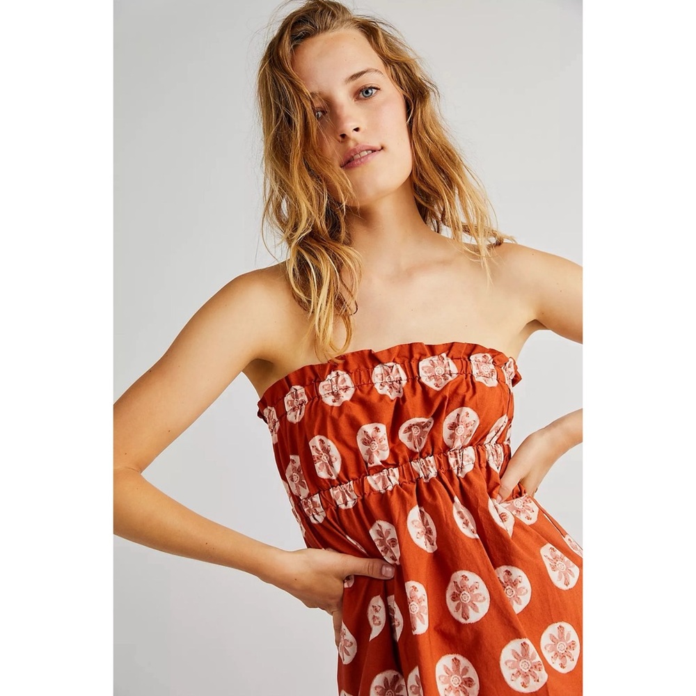 Free People Leanna Tube Dress NWT SZ XL in Copper - Picture 4 of 16